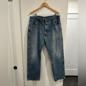 Vintage Men’s Rustler Denim Jeans, 100% Cotton 40x30 Relaxed Fit Straight Leg